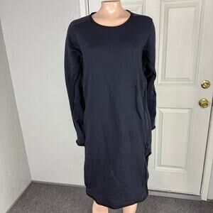 Byborre Women's Dress M Knit Cotton Nylon Blend Long Sleeve Shirt Pockets F22